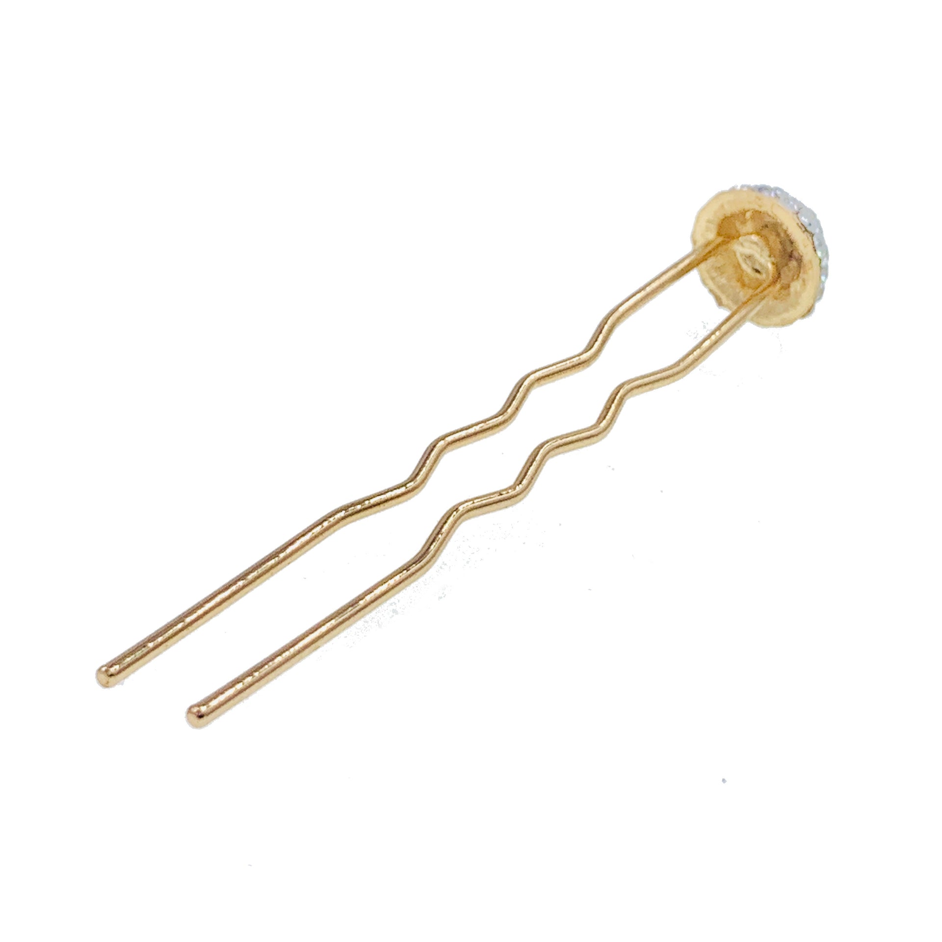 Consuela Rhinestone Crystal Small Mushroom Hair Stick Hairpin Wedding Bridal Prom Party Updo Twist Gift Pink Silver Grey Blue Indigo AB, Hair Stick - MOGHANT