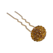 Consuela Rhinestone Crystal Small Mushroom Hair Stick Hairpin Wedding Bridal Prom Party Updo Twist Gift Pink Silver Grey Blue Indigo AB, Hair Stick - MOGHANT