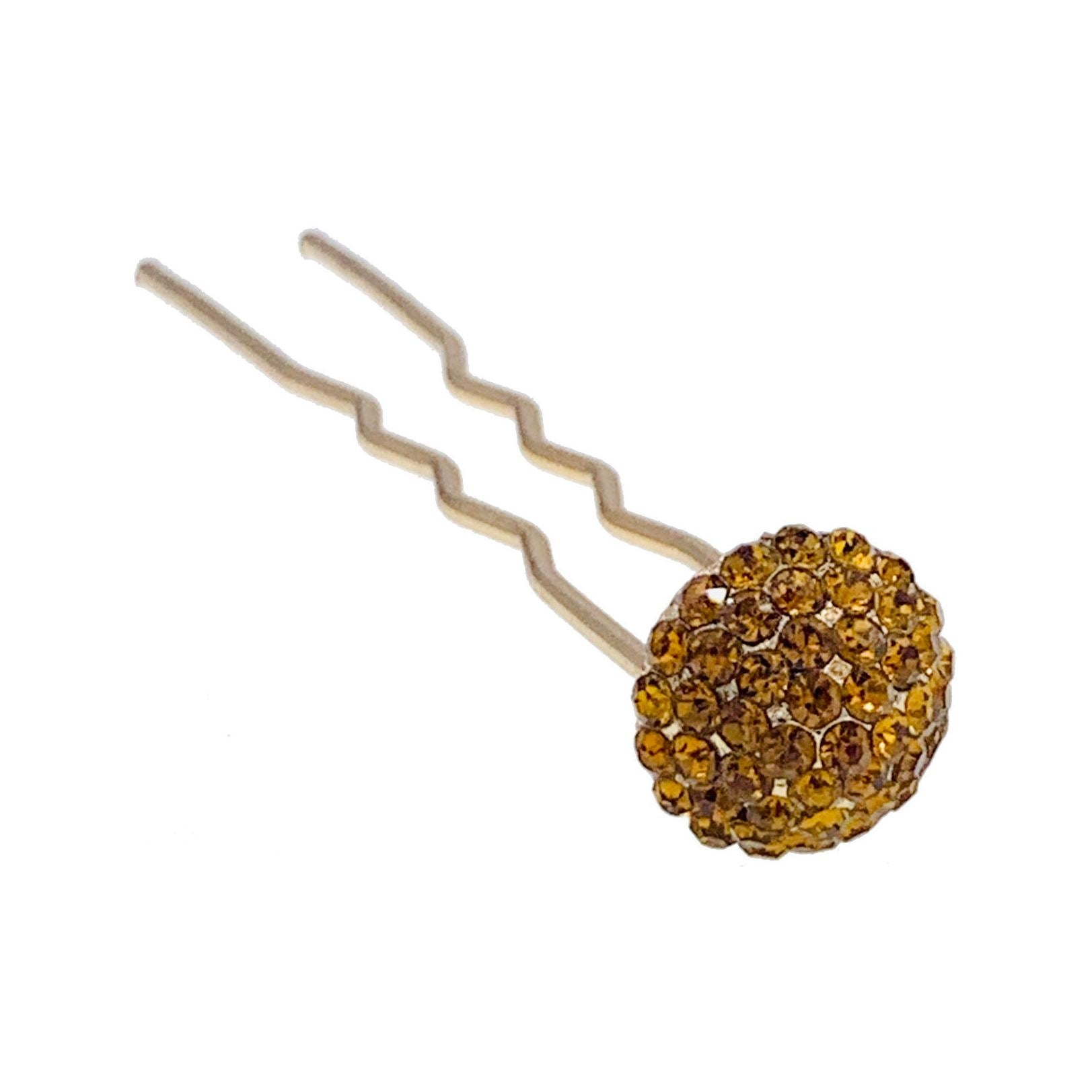 Consuela Rhinestone Crystal Small Mushroom Hair Stick Hairpin Wedding Bridal Prom Party Updo Twist Gift Pink Silver Grey Blue Indigo AB, Hair Stick - MOGHANT