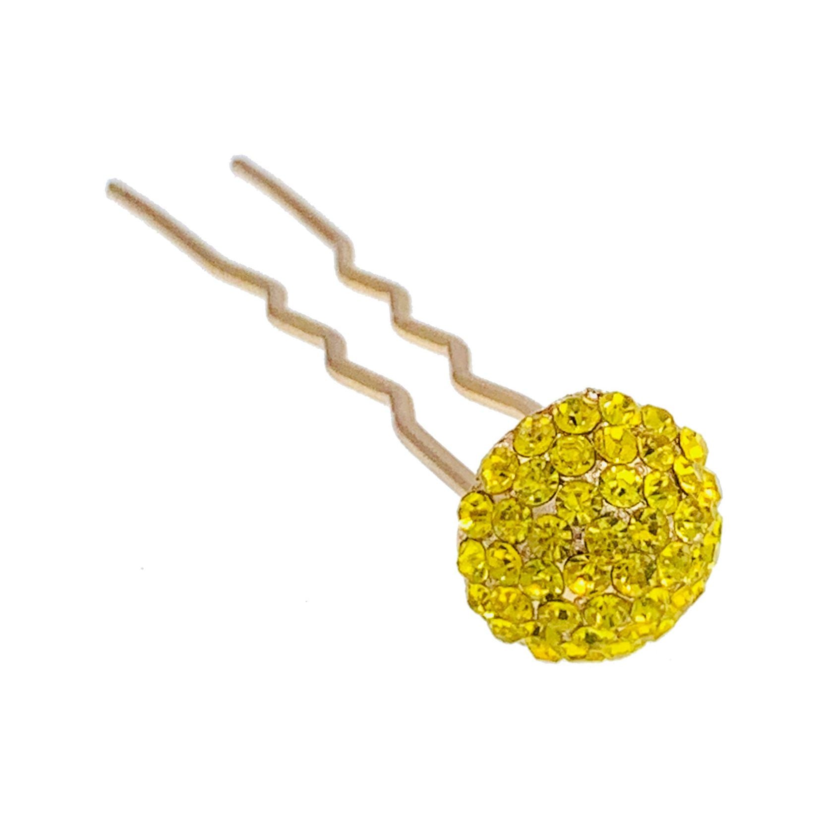 Consuela Rhinestone Crystal Small Mushroom Hair Stick Hairpin Wedding Bridal Prom Party Updo Twist Gift Pink Silver Grey Blue Indigo AB, Hair Stick - MOGHANT