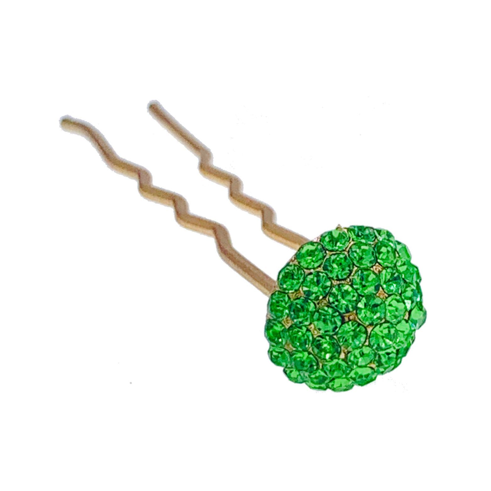 Consuela Rhinestone Crystal Small Mushroom Hair Stick Hairpin Wedding Bridal Prom Party Updo Twist Gift Pink Silver Grey Blue Indigo AB, Hair Stick - MOGHANT