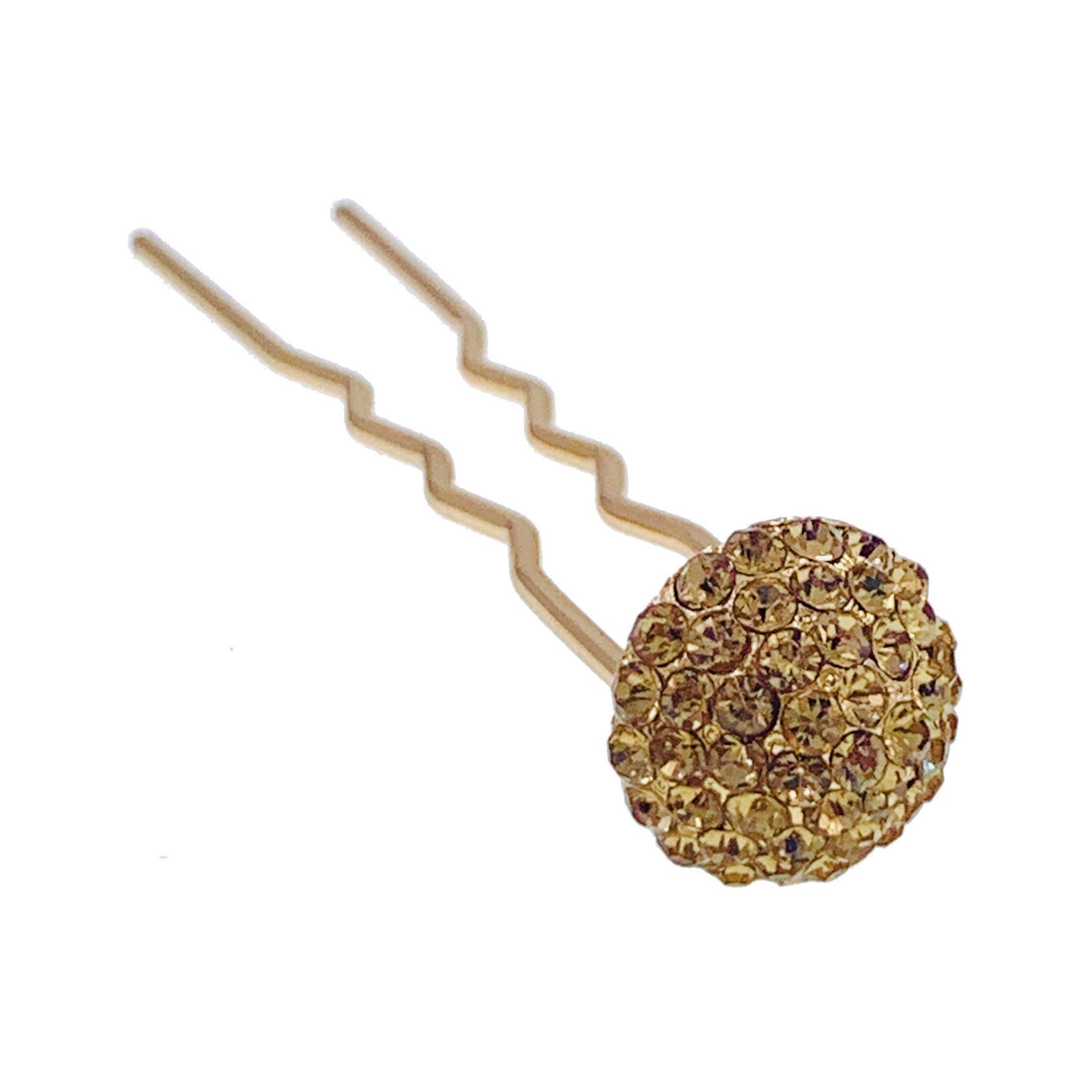 Consuela Rhinestone Crystal Small Mushroom Hair Stick Hairpin Wedding Bridal Prom Party Updo Twist Gift Pink Silver Grey Blue Indigo AB, Hair Stick - MOGHANT