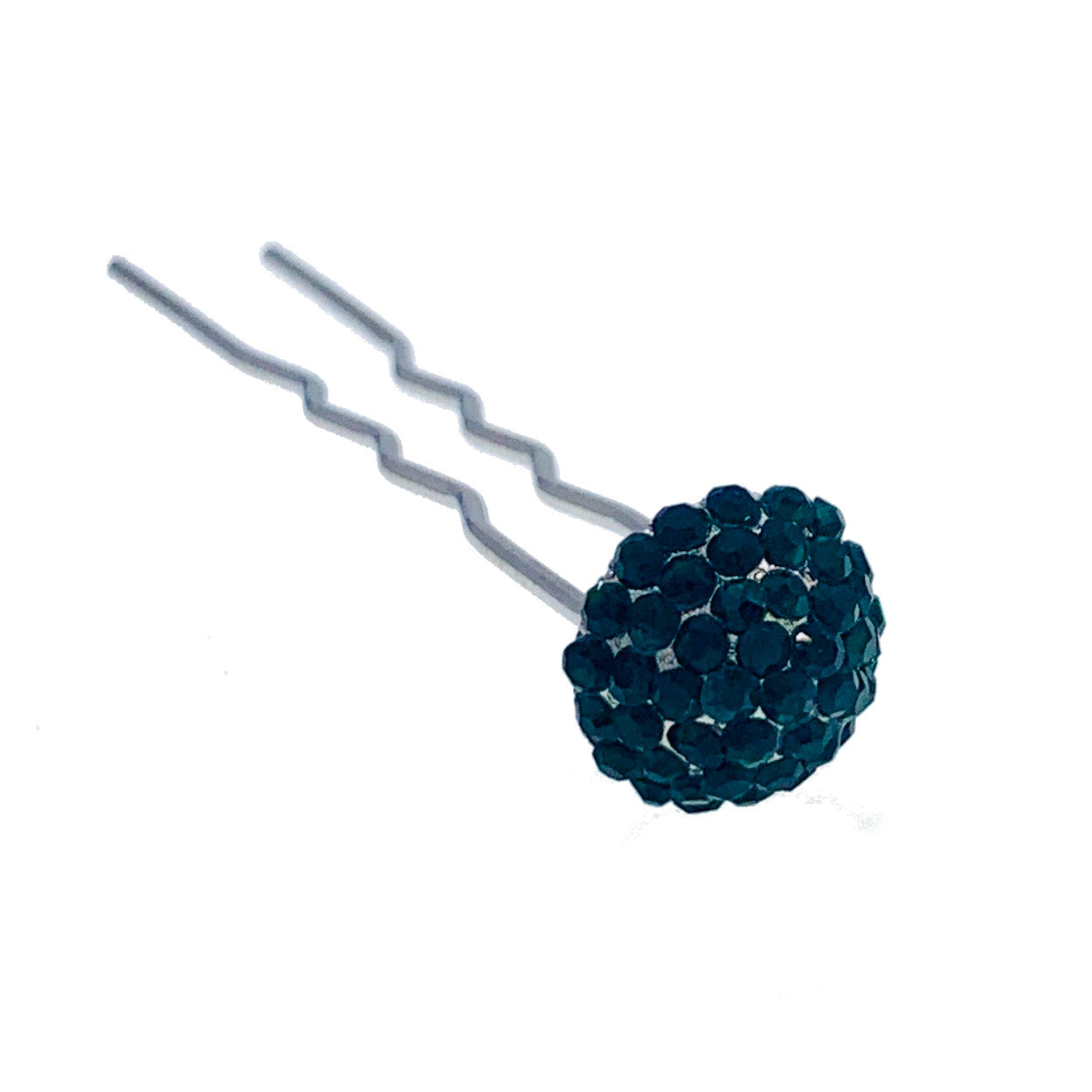 Consuela Rhinestone Crystal Small Mushroom Hair Stick Hairpin Wedding Bridal Prom Party Updo Twist Gift Pink Silver Grey Blue Indigo AB, Hair Stick - MOGHANT