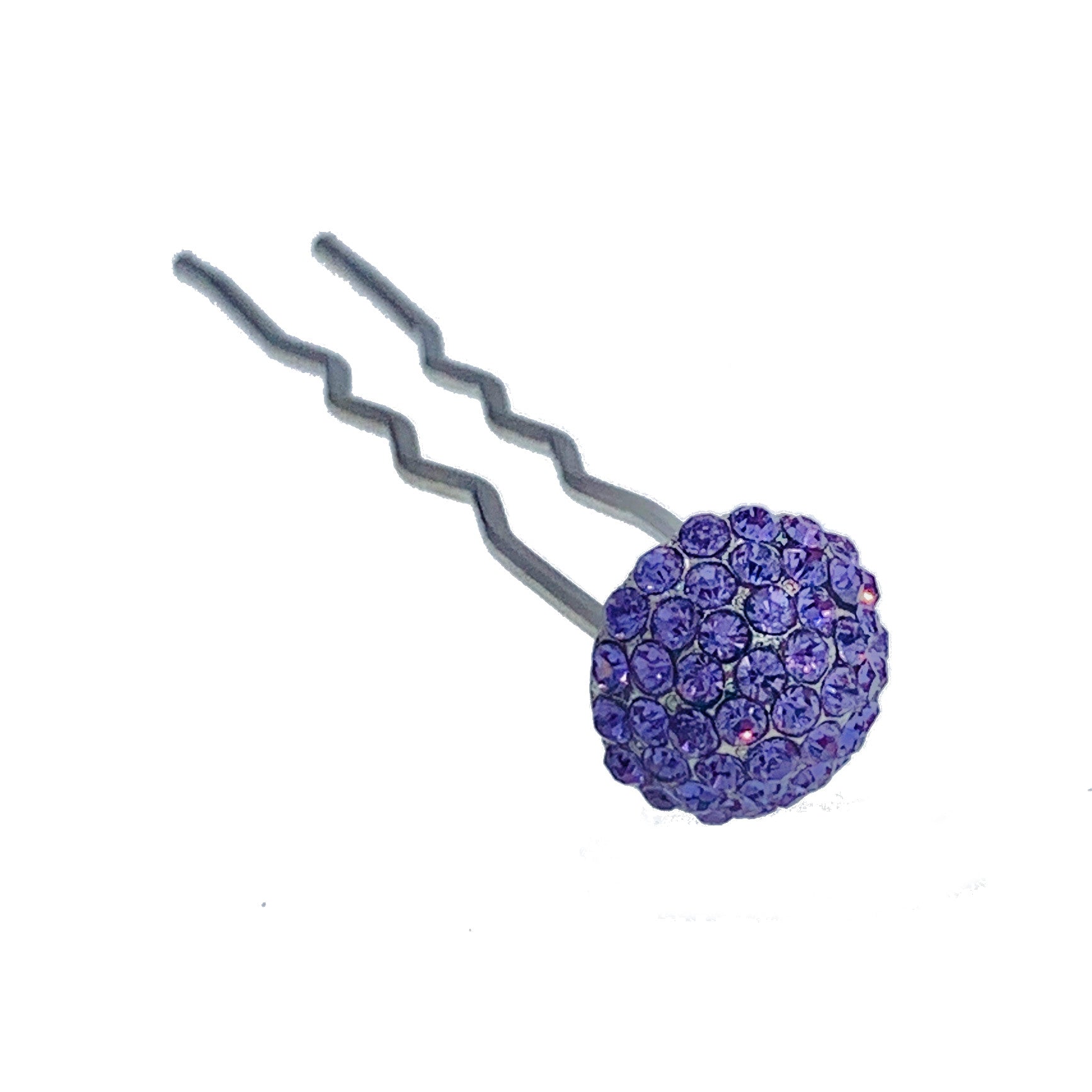 Consuela Rhinestone Crystal Small Mushroom Hair Stick Hairpin Wedding Bridal Prom Party Updo Twist Gift Pink Silver Grey Blue Indigo AB, Hair Stick - MOGHANT