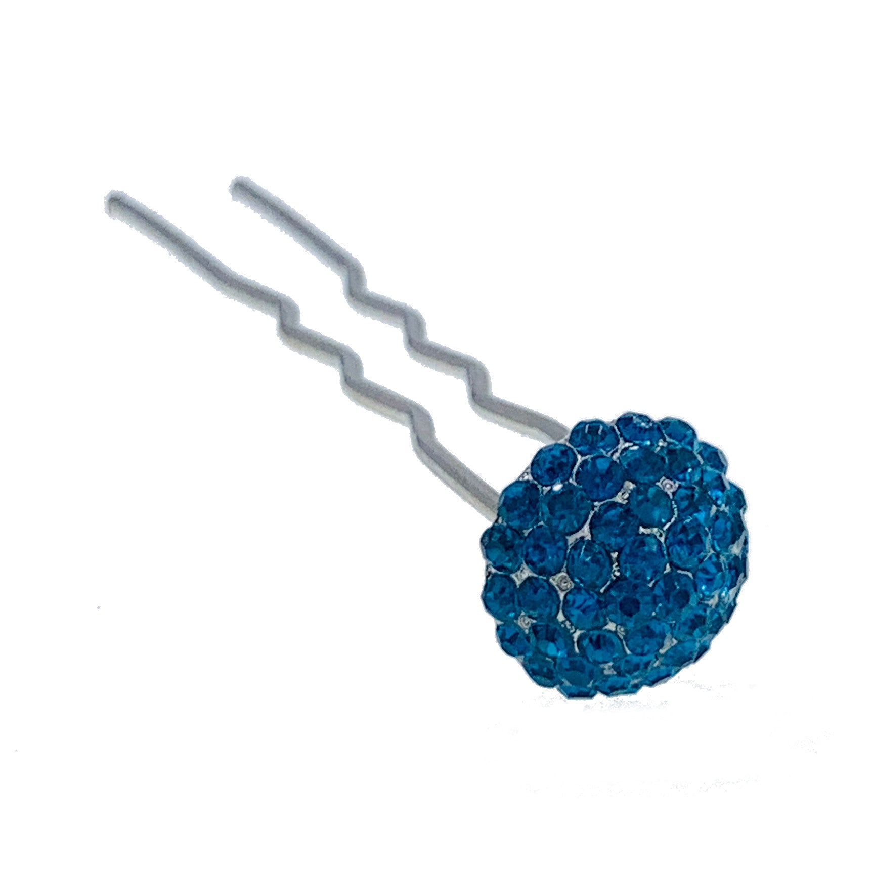 Consuela Rhinestone Crystal Small Mushroom Hair Stick Hairpin Wedding Bridal Prom Party Updo Twist Gift Pink Silver Grey Blue Indigo AB, Hair Stick - MOGHANT