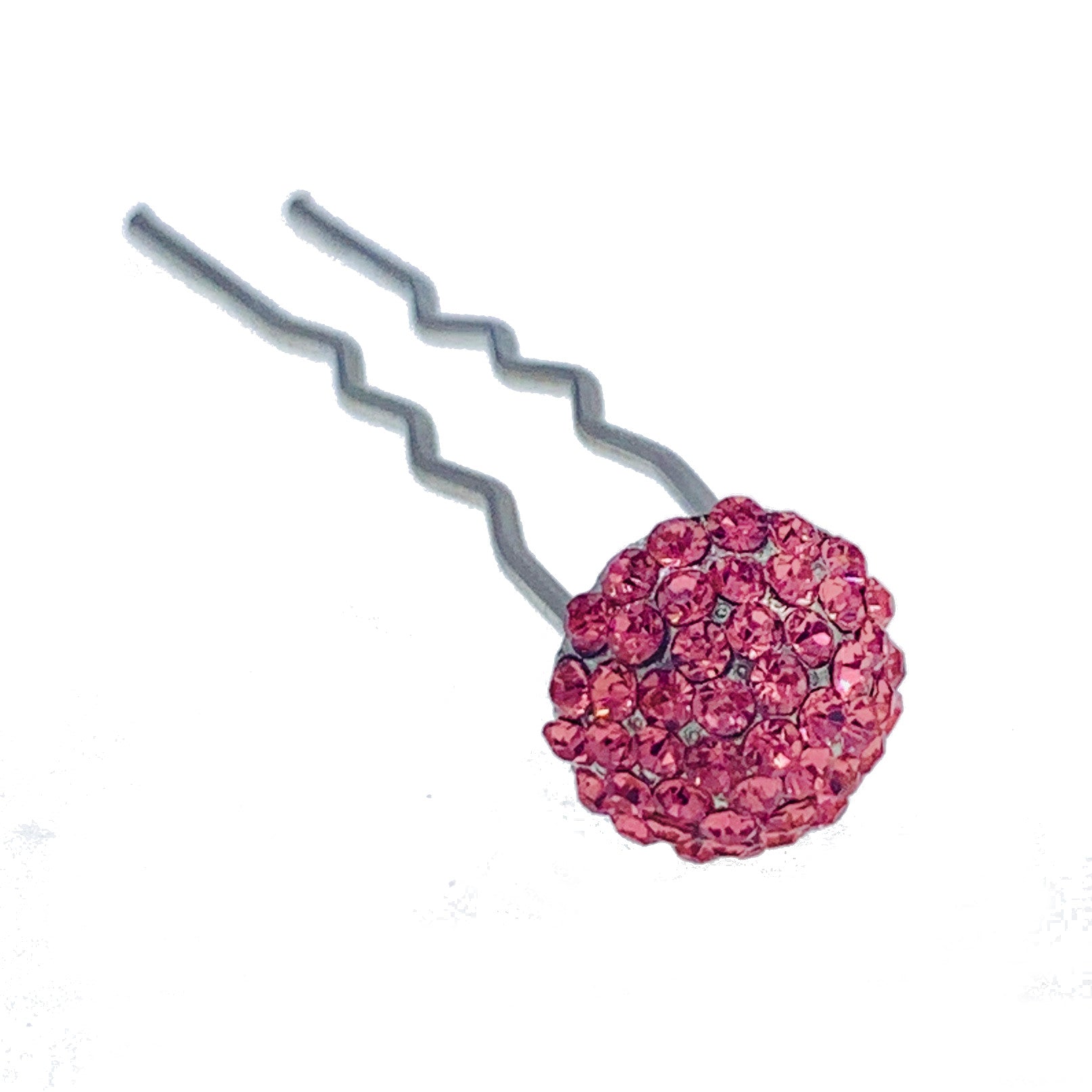 Consuela Rhinestone Crystal Small Mushroom Hair Stick Hairpin Wedding Bridal Prom Party Updo Twist Gift Pink Silver Grey Blue Indigo AB, Hair Stick - MOGHANT