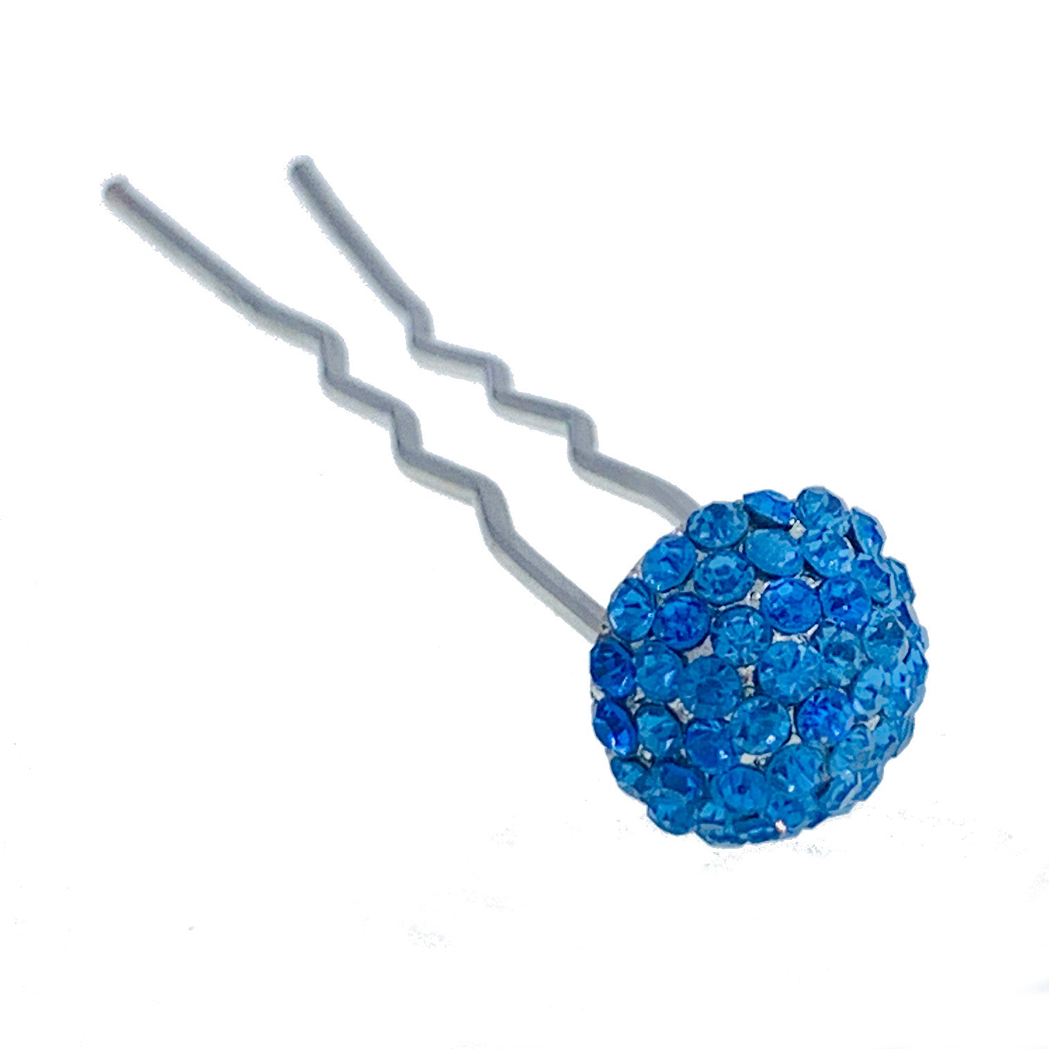 Consuela Rhinestone Crystal Small Mushroom Hair Stick Hairpin Wedding Bridal Prom Party Updo Twist Gift Pink Silver Grey Blue Indigo AB, Hair Stick - MOGHANT