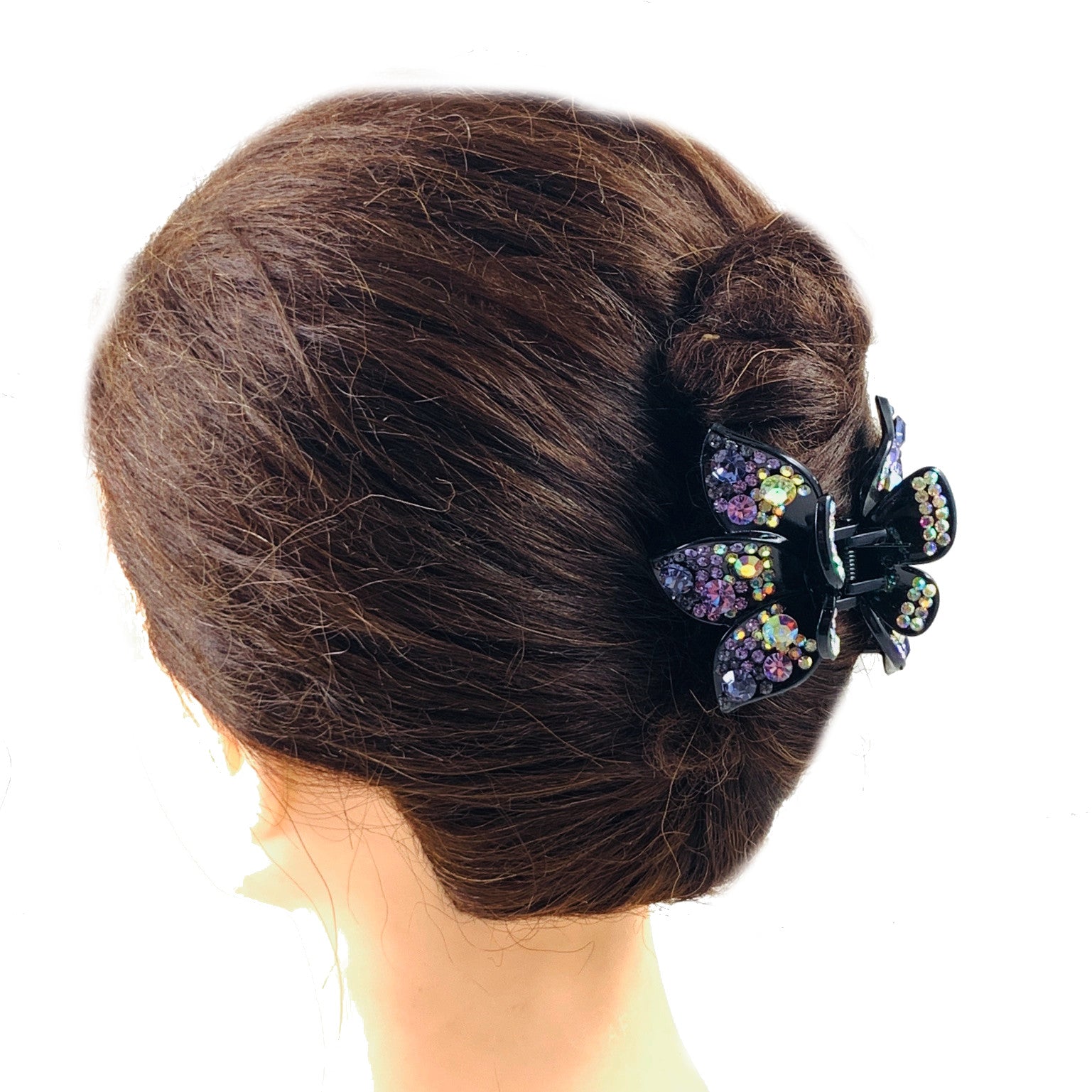Gisèle Handmade  Acrylic Hair Claw JAW Clip Rhinestone Crystal Hairpin, Hair Claw - MOGHANT