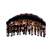 Daphne Handmade Acrylic Flower Hair Claw JAW  use Swarovski Elemental Crystal, Hair Claw - MOGHANT