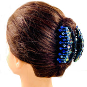 Daphne Handmade Acrylic Flower Hair Claw JAW  use Swarovski Elemental Crystal, Hair Claw - MOGHANT