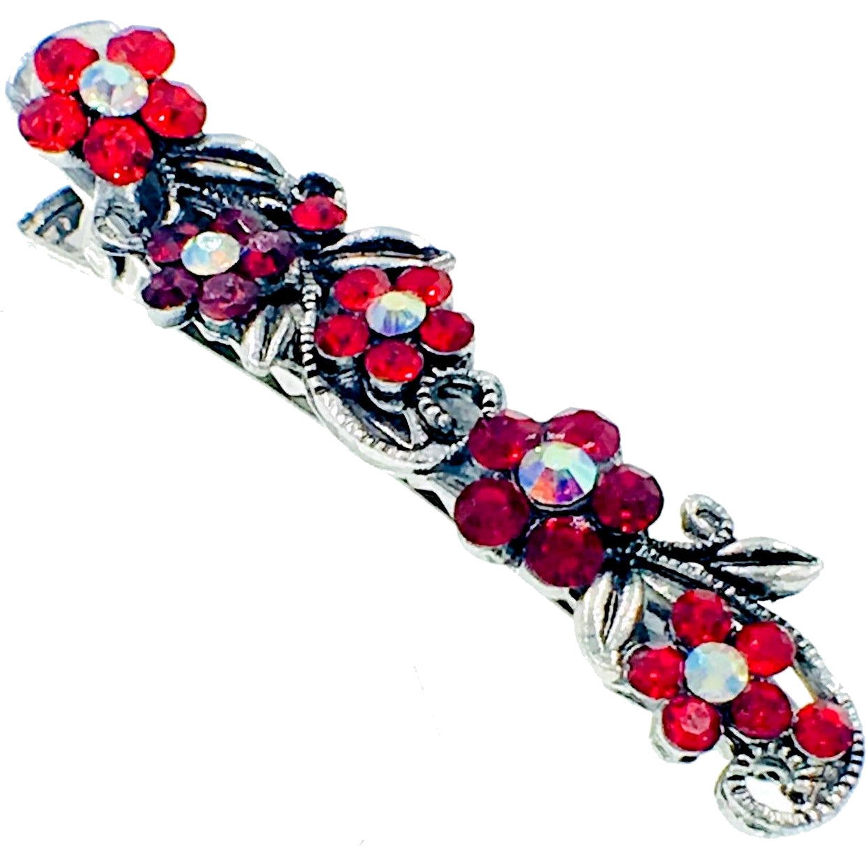 Beak Flower Hair Clip Rhinestone Crystal Clamp Alligator  display picture 1