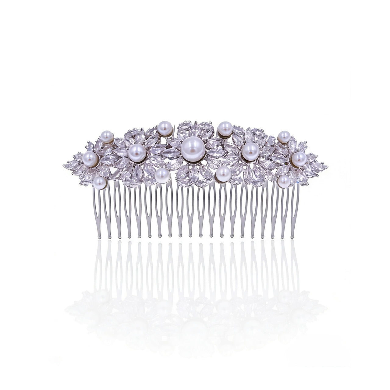 Lumina Opulent Pearl Harmony Bridal Hair Comb