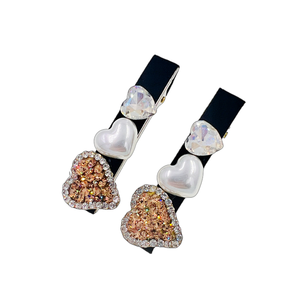 Aurora Hearts · Alligator Clip