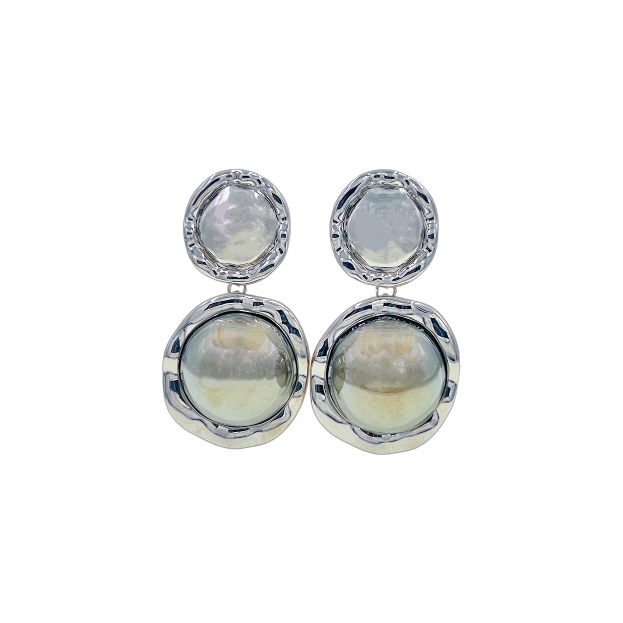 Luna Layered · Pearl Drop Earrings
