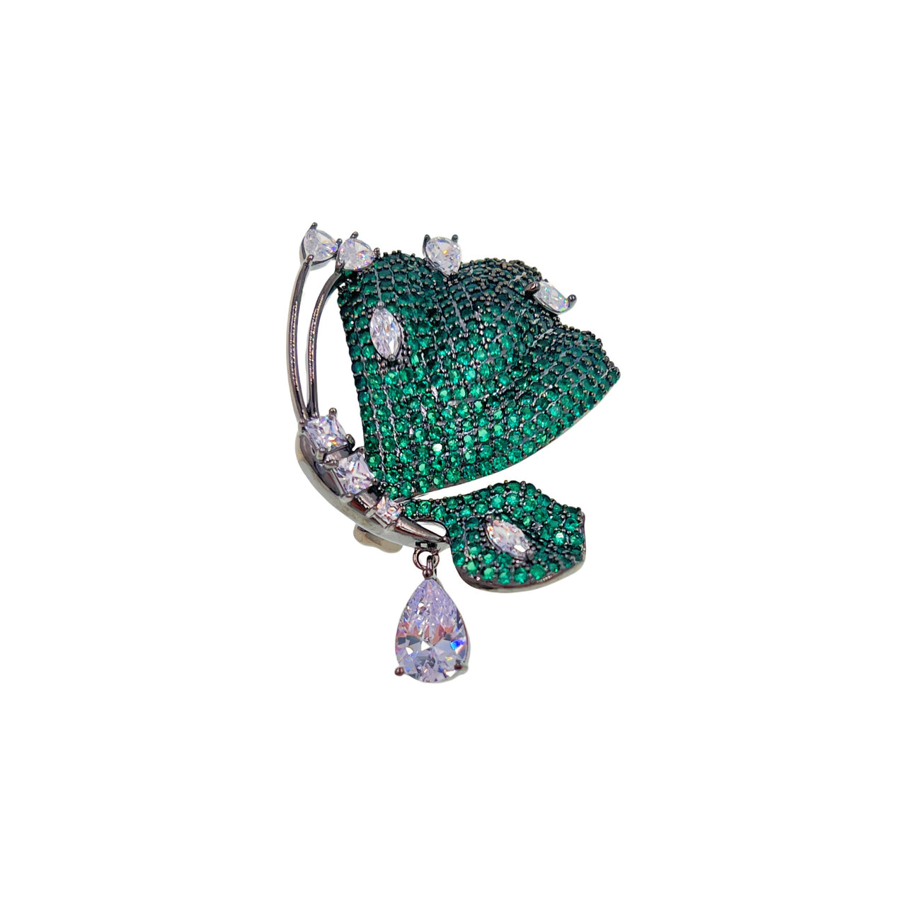 Nocturne Émeraude · Victoria Winged Butterfly Brooch Pin
