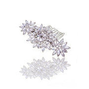 Lumina Ethereal Floral Cascade Bridal Hair Comb - MOGHANT