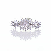 Lumina Ethereal Floral Cascade Bridal Hair Comb - MOGHANT