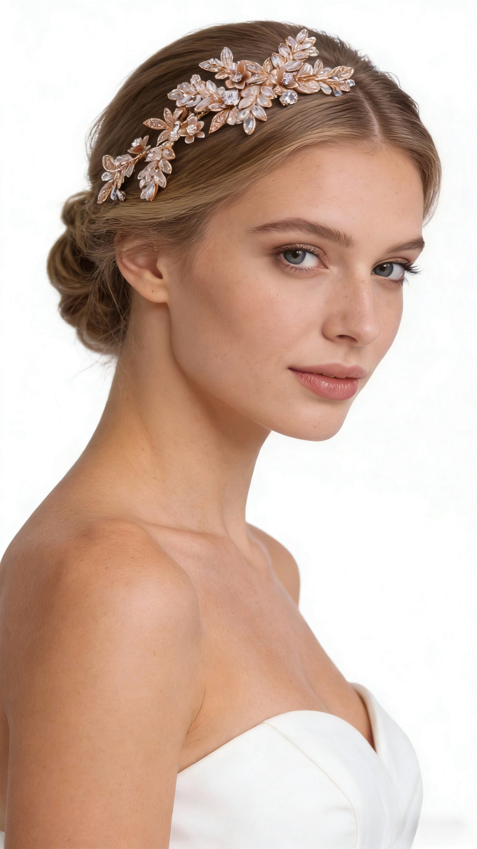 Elysian Handwoven Bloom Bridal Hair Comb - MOGHANT