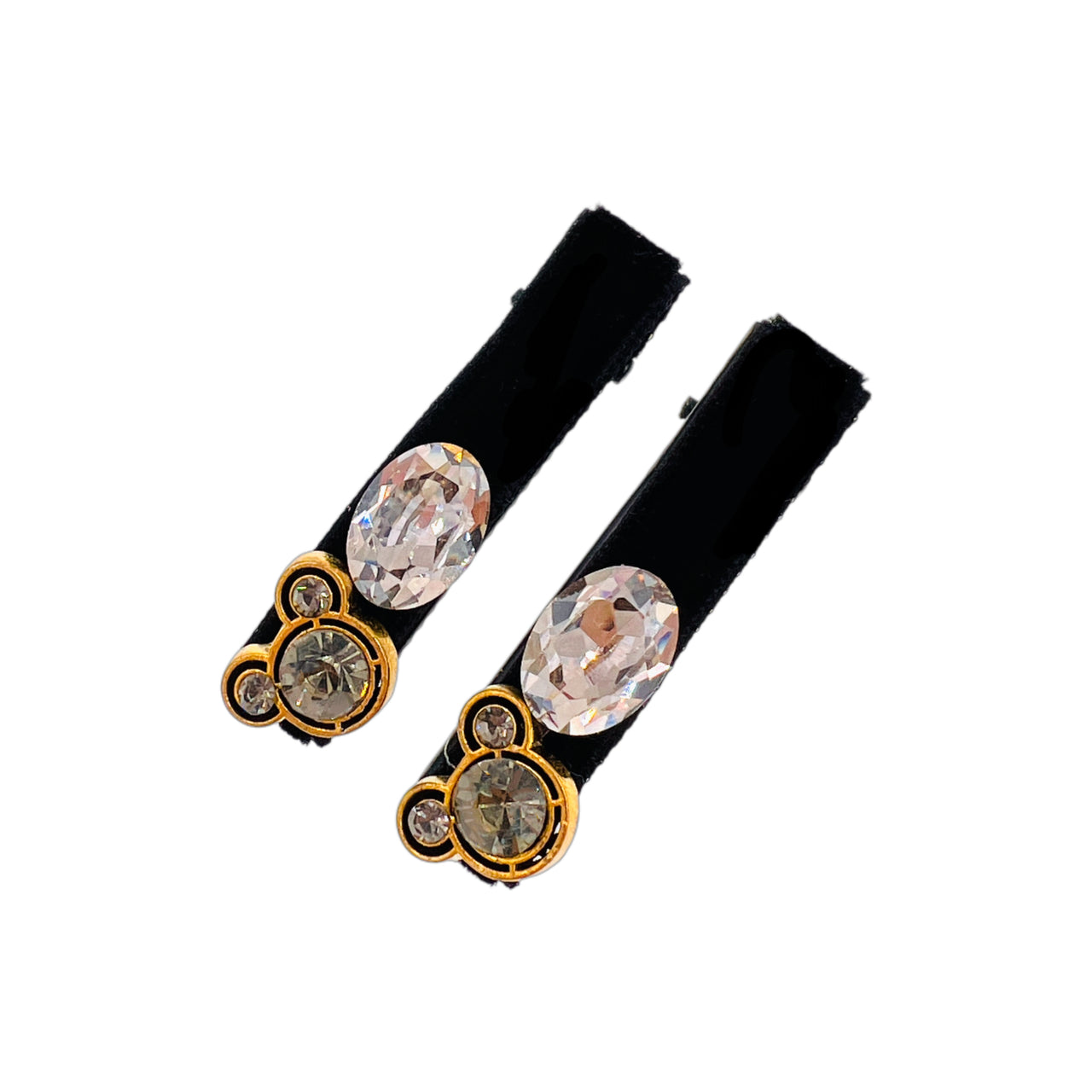 Crystal Bear Charm · Alligator Clip