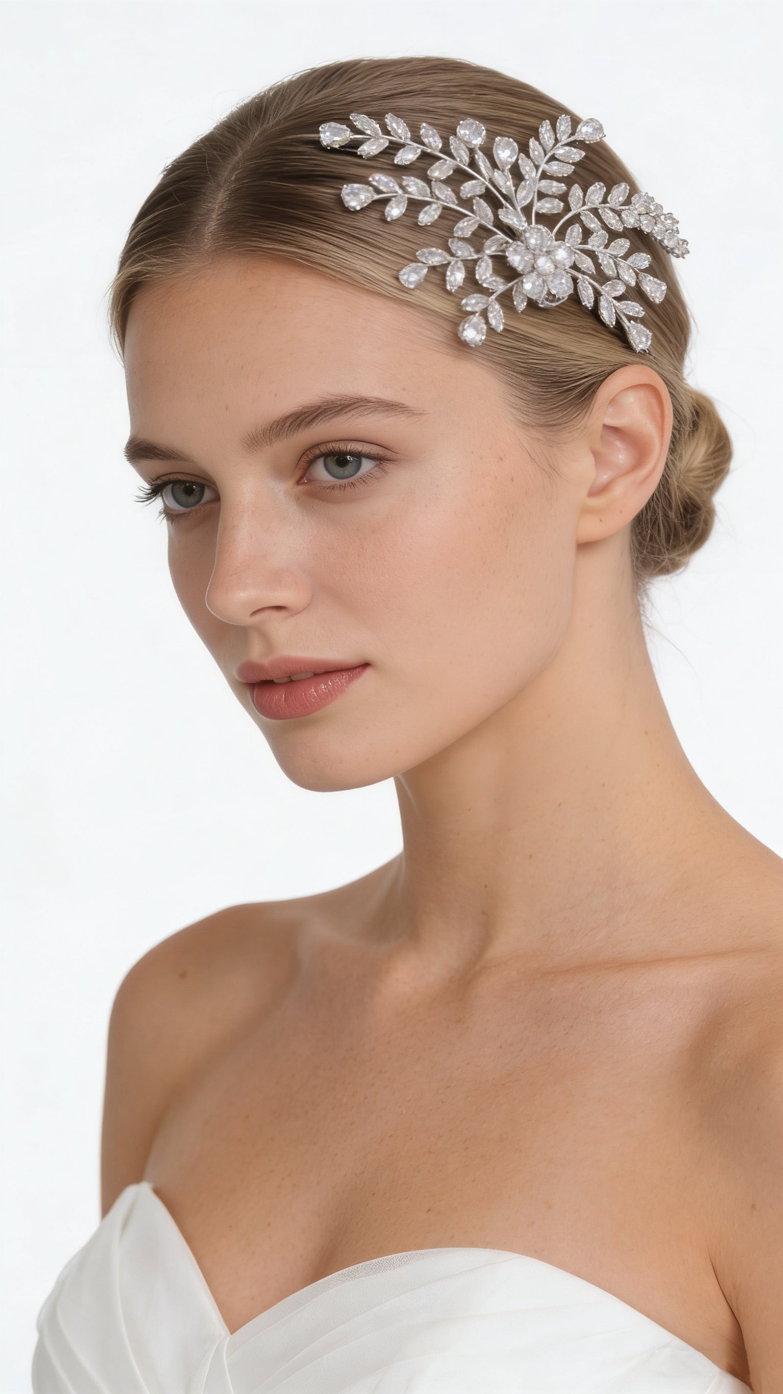 Aurora Petite Blossom Bridal Hair Clip - MOGHANT