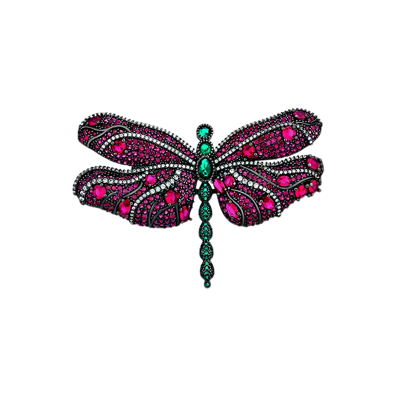 Emerald Muse Dragonfly Brooch
