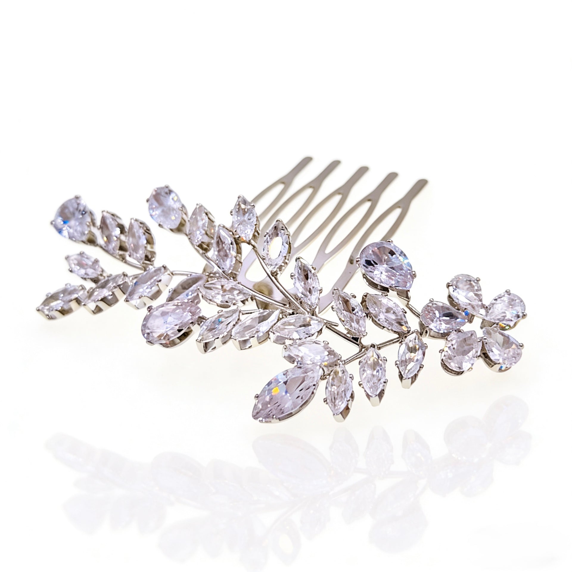 Aurora Willow Leaf Bridal Hair Comb - MOGHANT