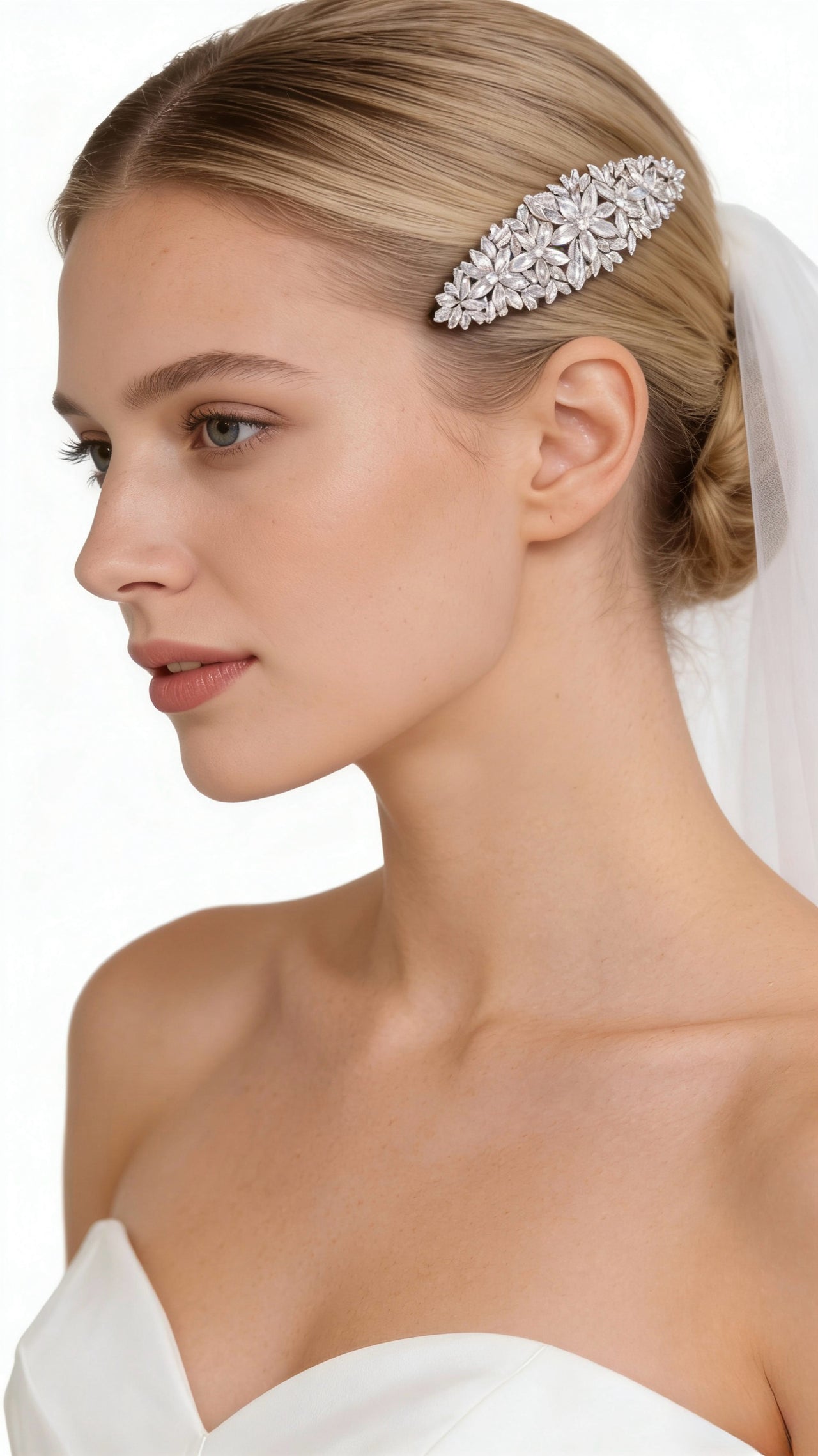 Lumina Radiant Petal Sonata Bridal Hair Comb