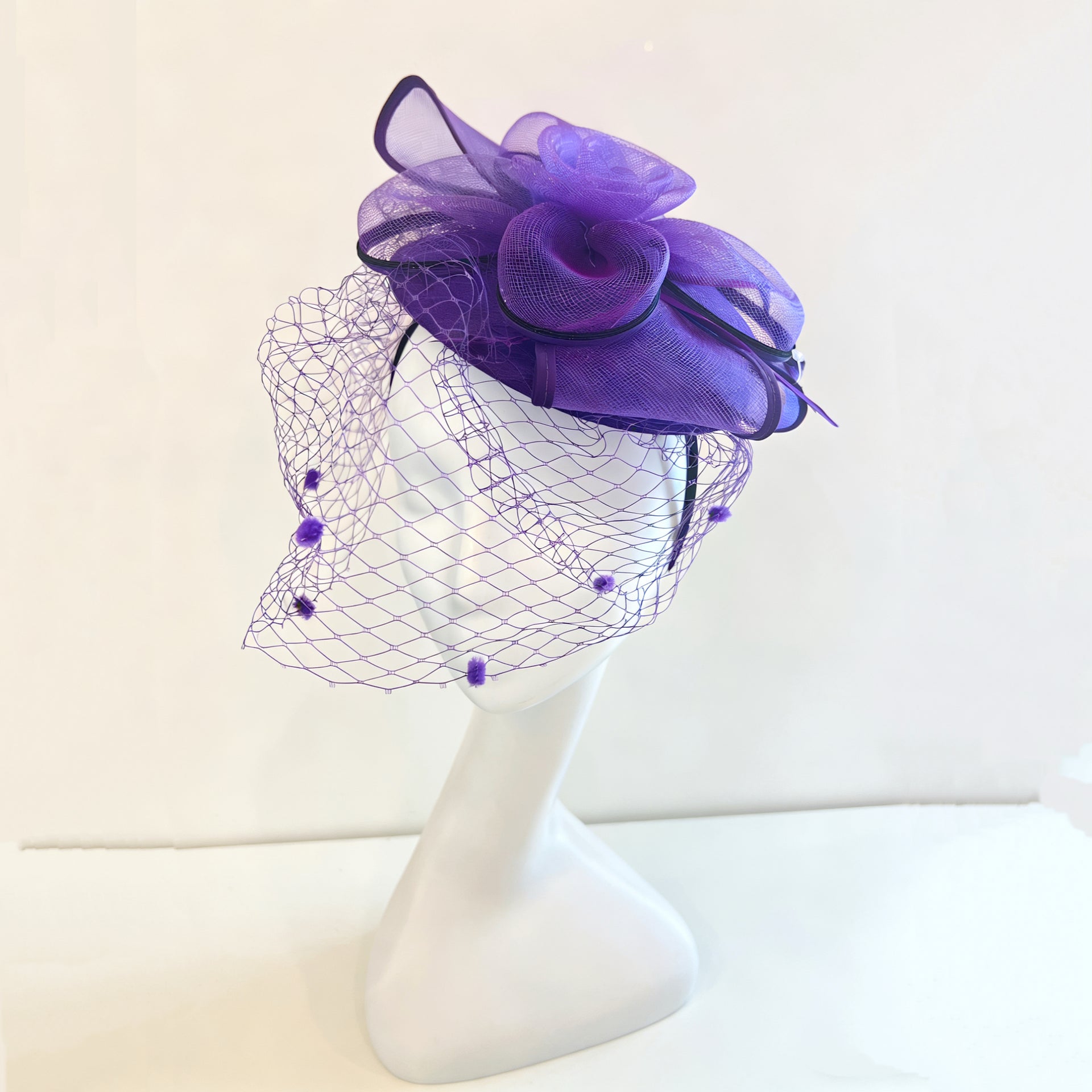 ✅Voile Élégance Floral Fascinator F3028 - MOGHANT