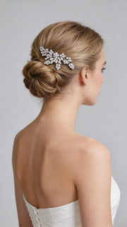 Aurora Twin Blossom Bridal Hair Comb - MOGHANT