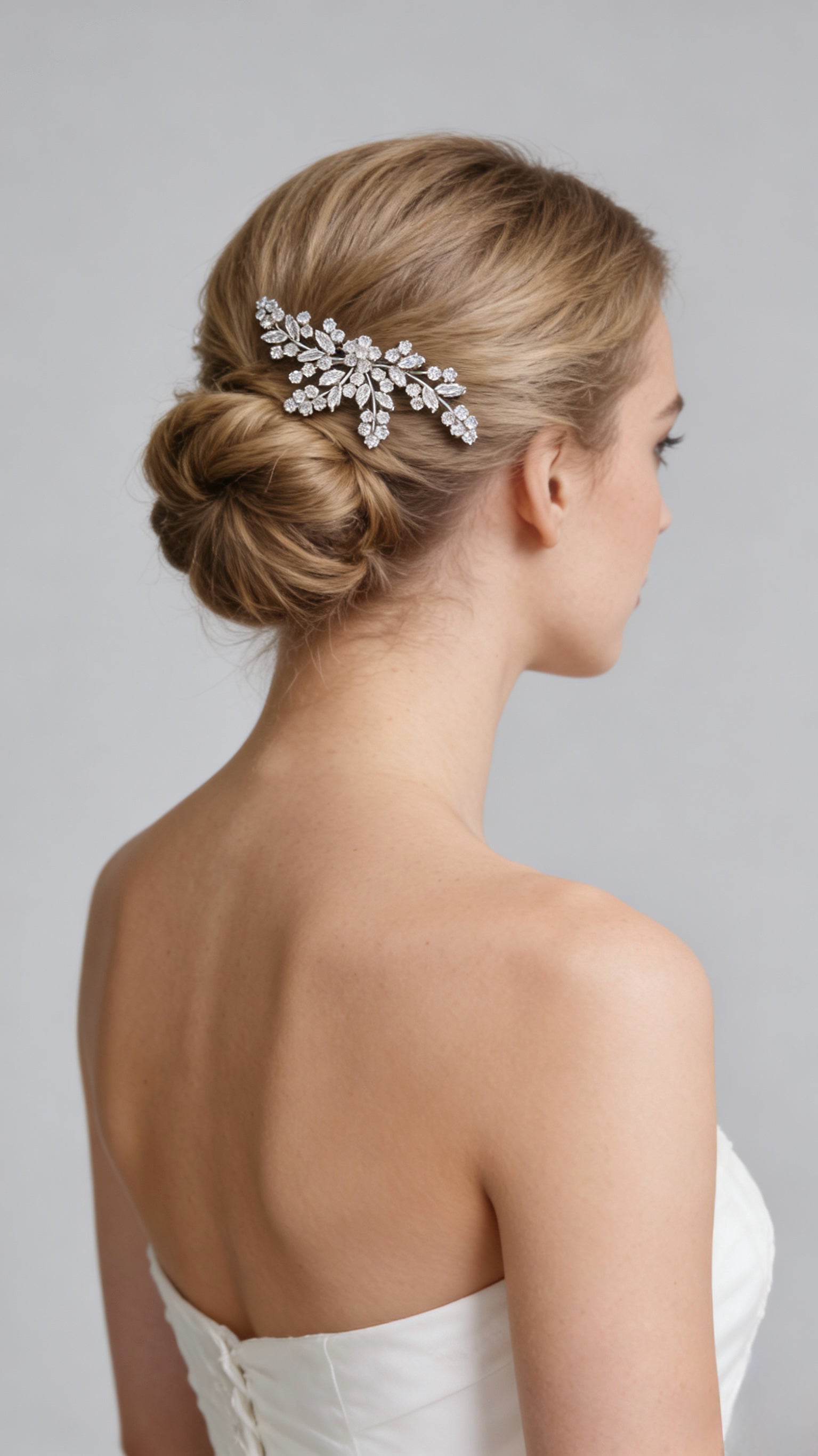 Aurora Twin Blossom Bridal Hair Comb - MOGHANT