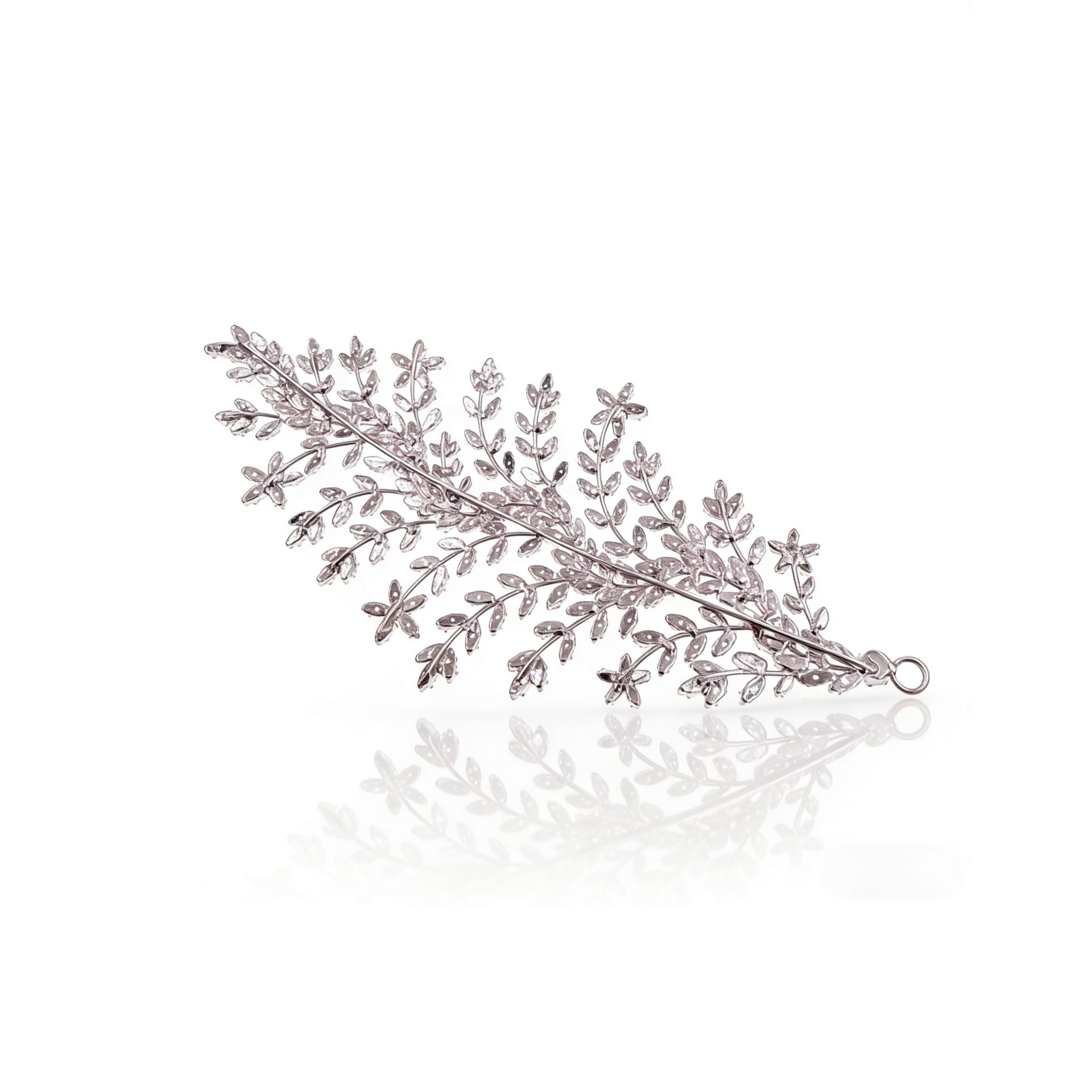 Lumina Opulent Leaf Symphony Bridal Hair Comb - MOGHANT