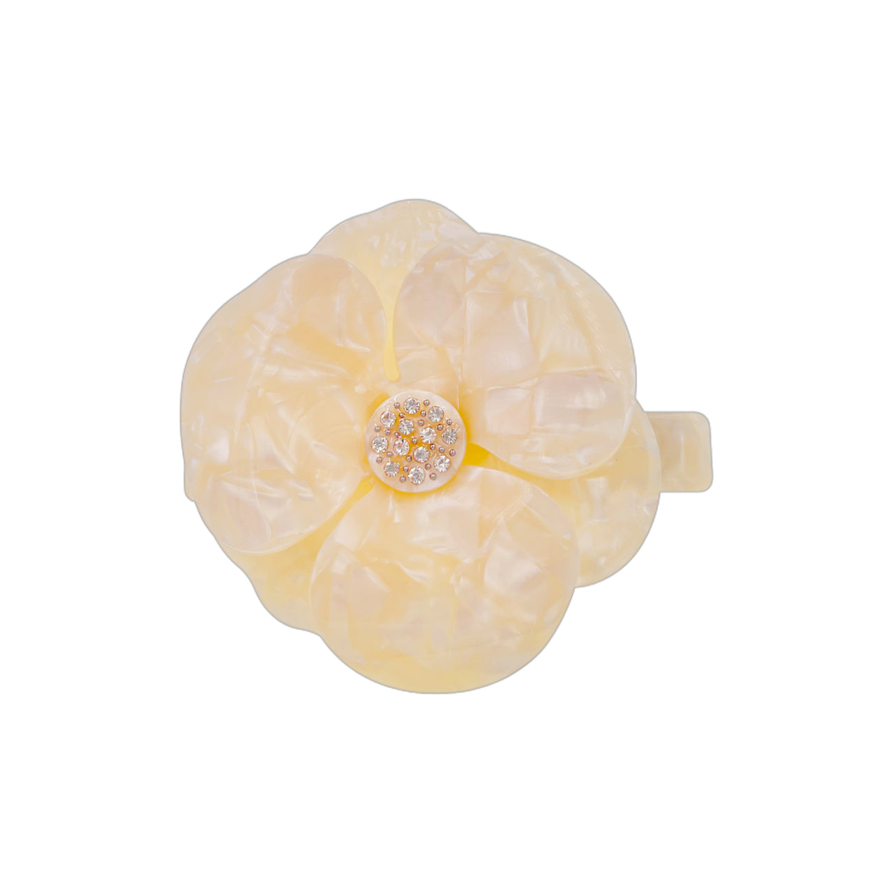 Camélia de Rêve · Cœur de Cristal Barrette