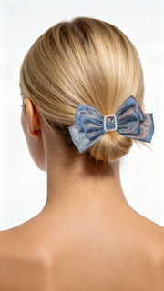 Pure Perla Circle Minimal Bow Barrette - MOGHANT