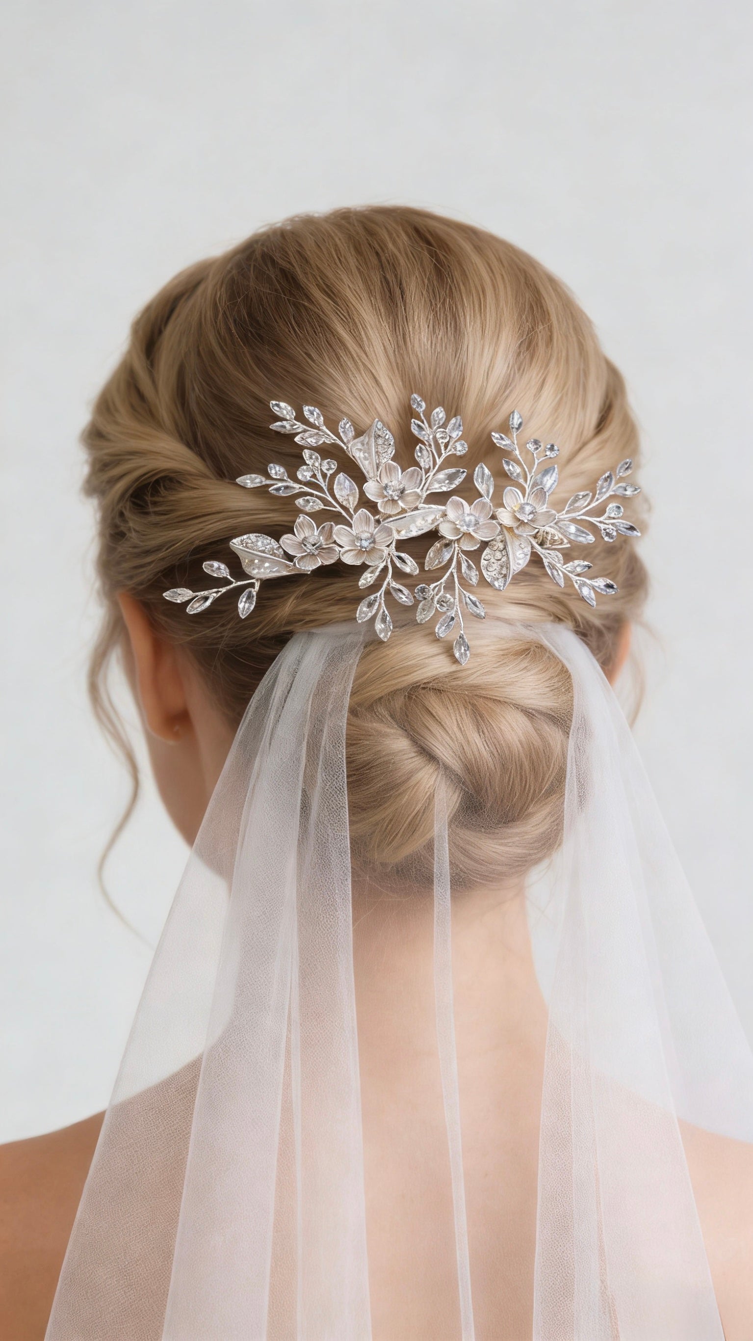 Elysian Handwoven Crystal Wildflower Bridal Hair Clip - MOGHANT
