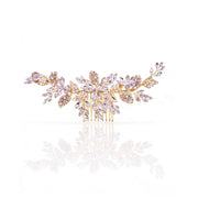 Elysian Handwoven Timeless Pearl & Crystal Majesty Bridal Hair Comb - MOGHANT