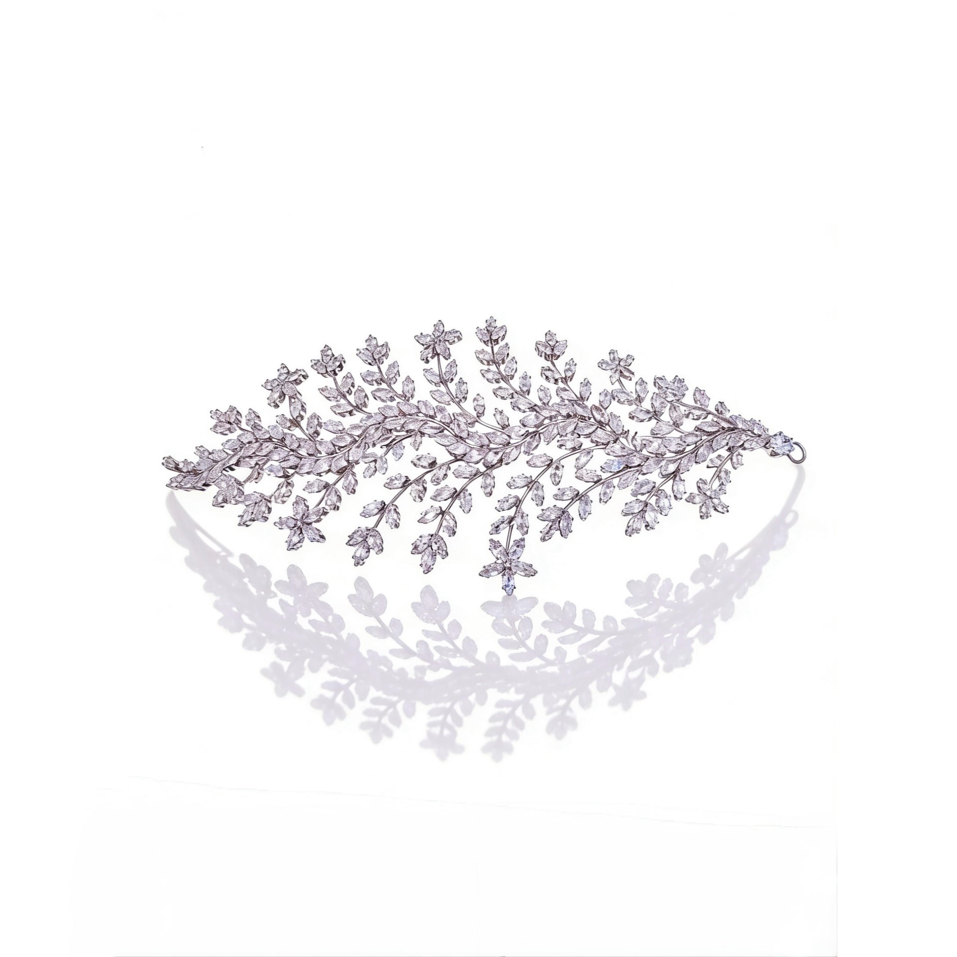Lumina Opulent Leaf Symphony Bridal Hair Comb - MOGHANT