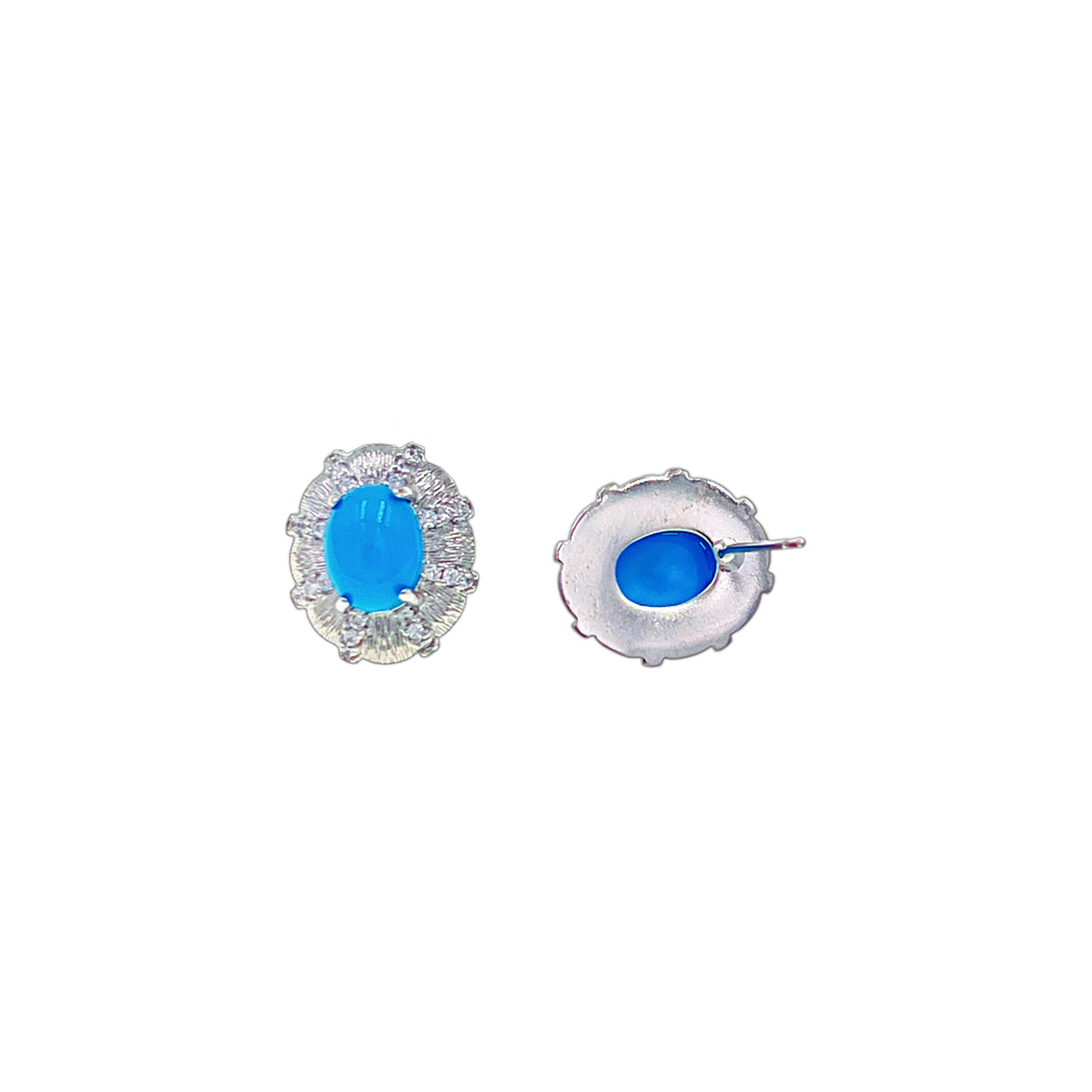 Éclats d’Azur · Larme Douce · Turquoise Stud Earrings