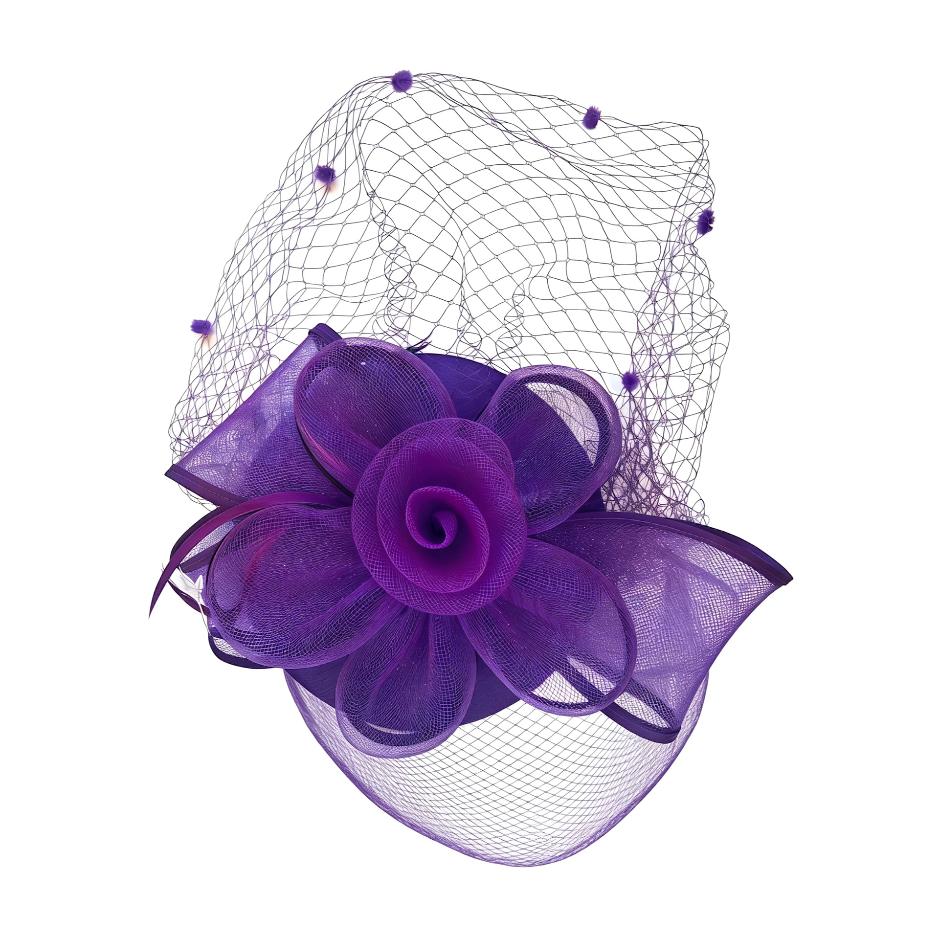 ✅Voile Élégance Floral Fascinator F3028 - MOGHANT