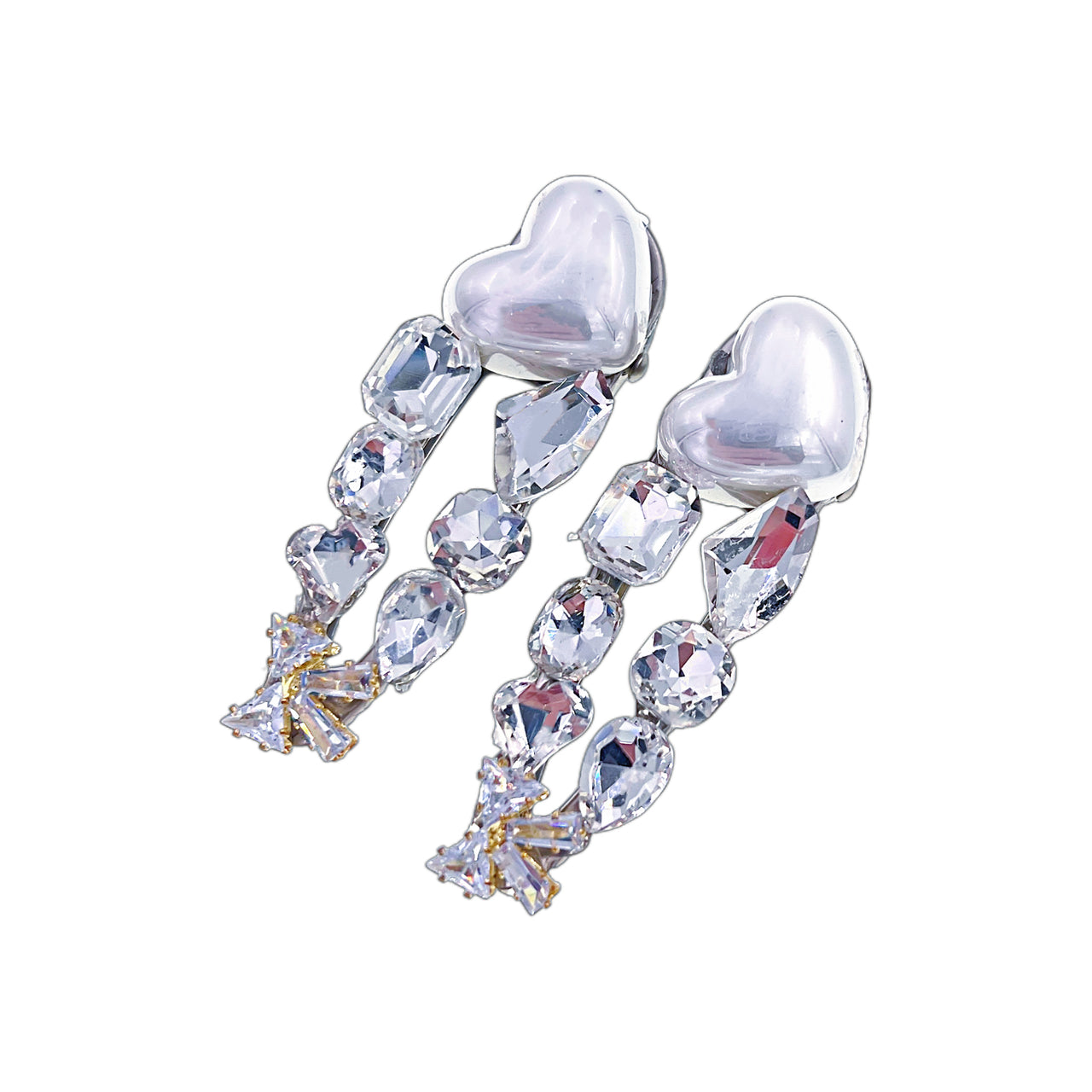 Pearl Whisper Heart· Alligator Clip