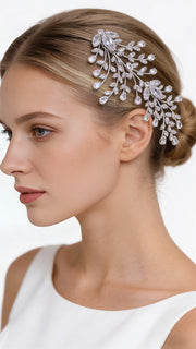 Aurora Whispering Vine Bridal Hair Clip - MOGHANT