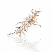 Elysian Handwoven Elongated Vine Elegance Bridal Hair Clip - MOGHANT