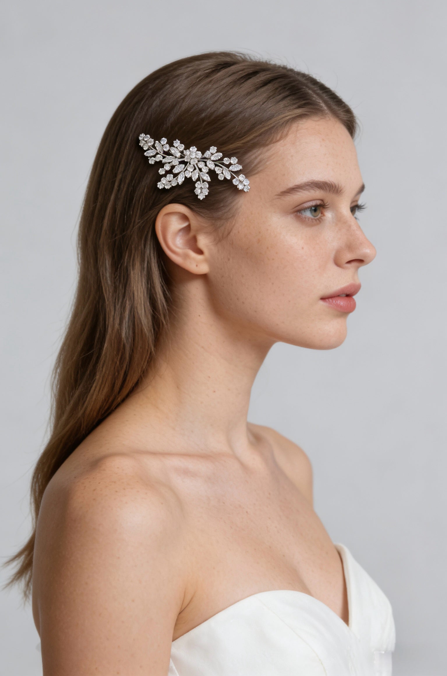 Aurora Twin Blossom Bridal Hair Comb - MOGHANT