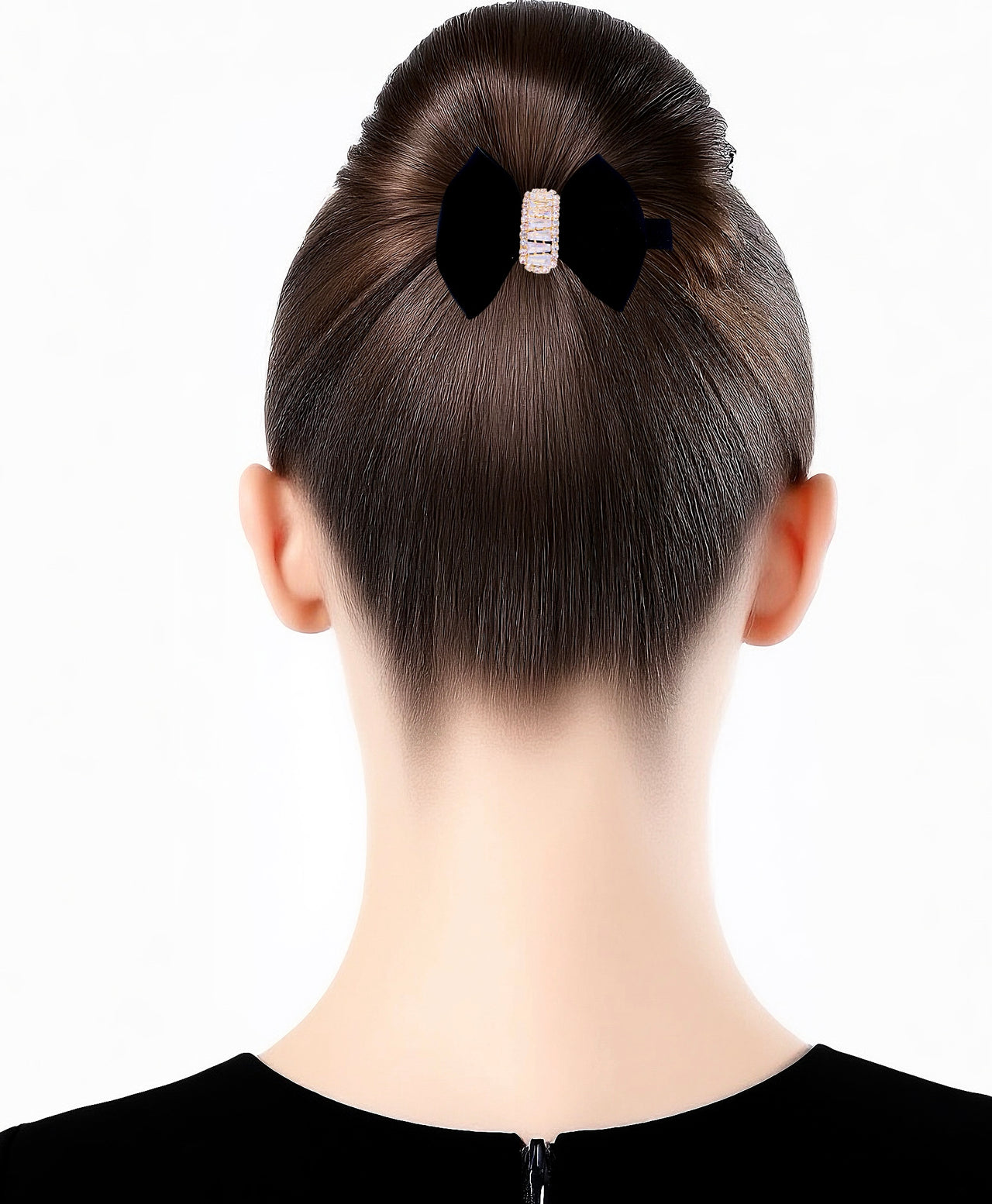 Silk Noir Bow · Alligator Clip