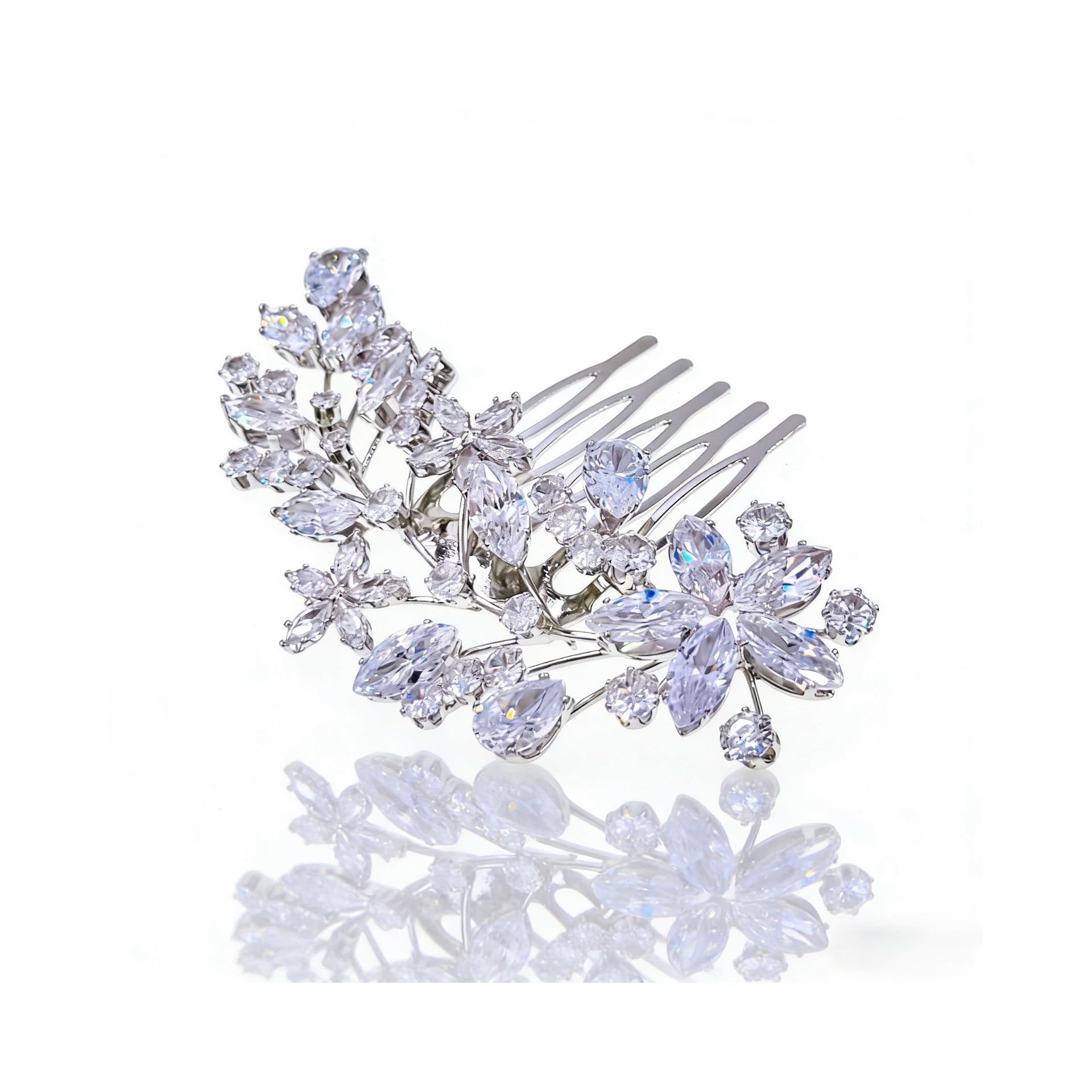 Aurora Luminous Blossom Bridal Hair Comb - MOGHANT