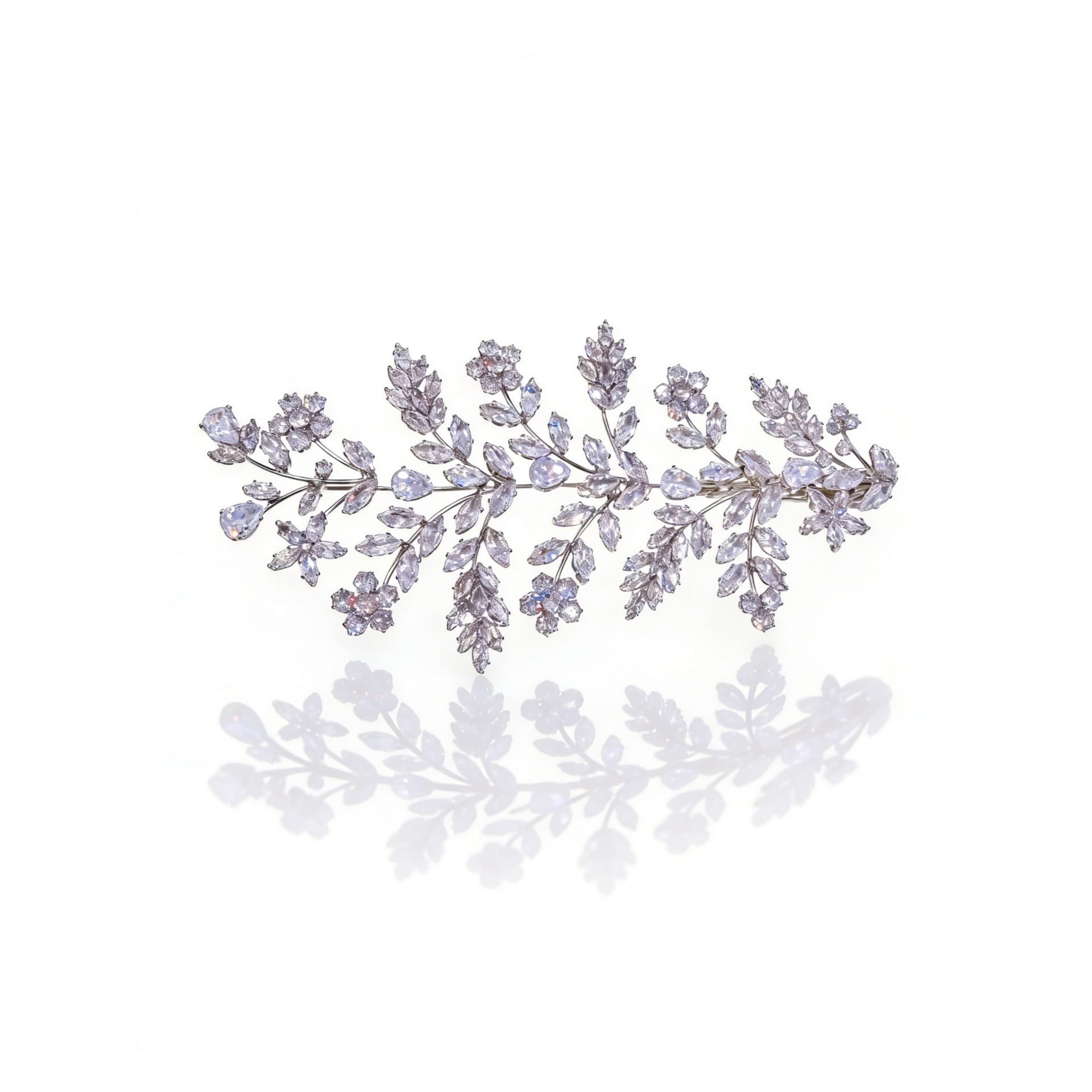 Aurora Celestial Leaf Bridal Hair Clip - MOGHANT