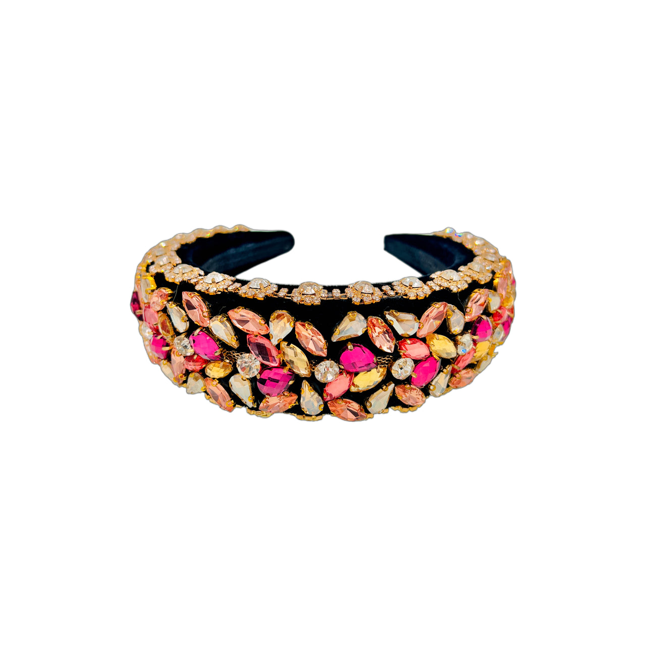 Couronne Chromatique · Vintage Gemstone Velvet Headband