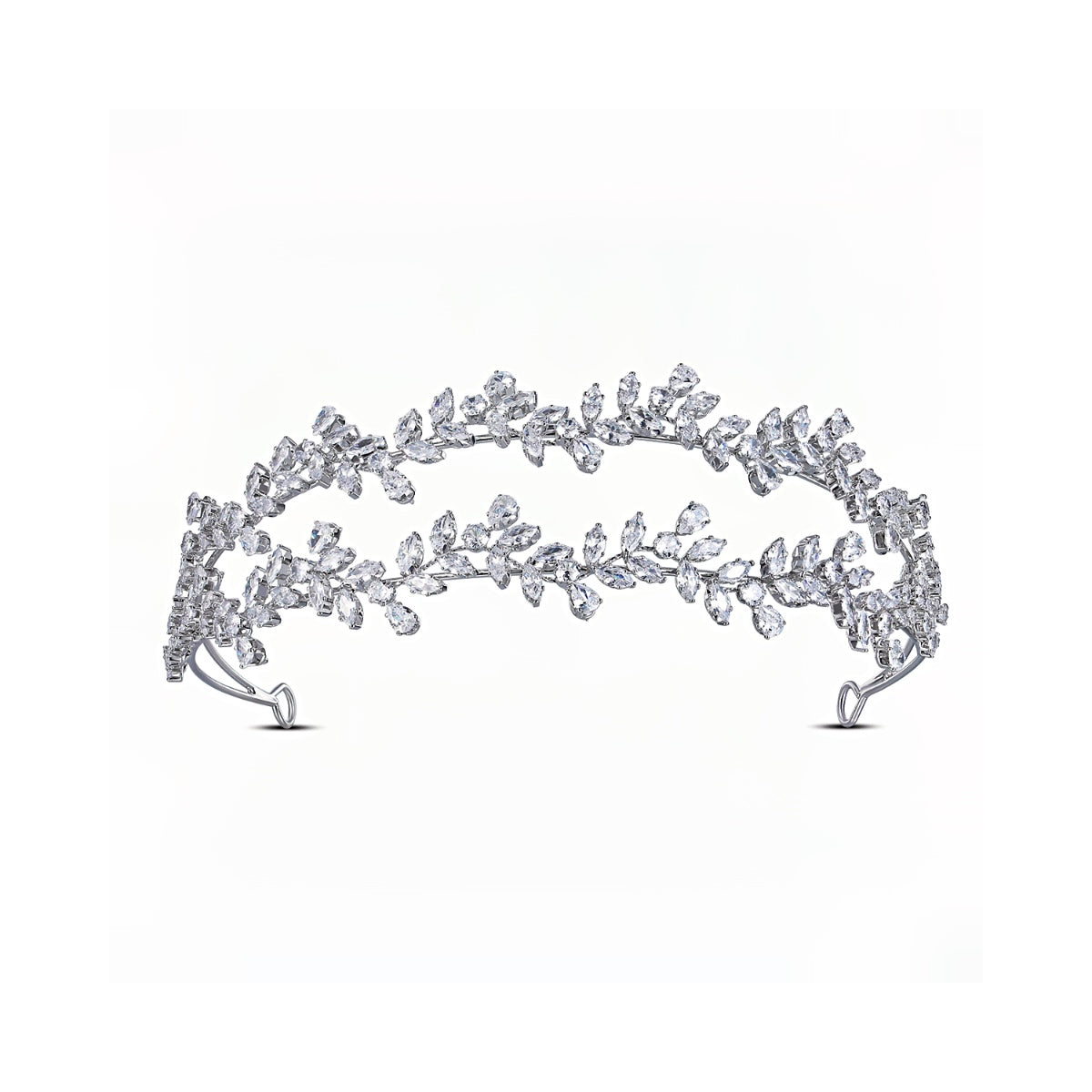 Elavienne Moissanite Headband Cubic Zirconia Crystal