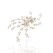 Elysian Handwoven Radiant Pearl Aura Bridal Hair Clip - MOGHANT