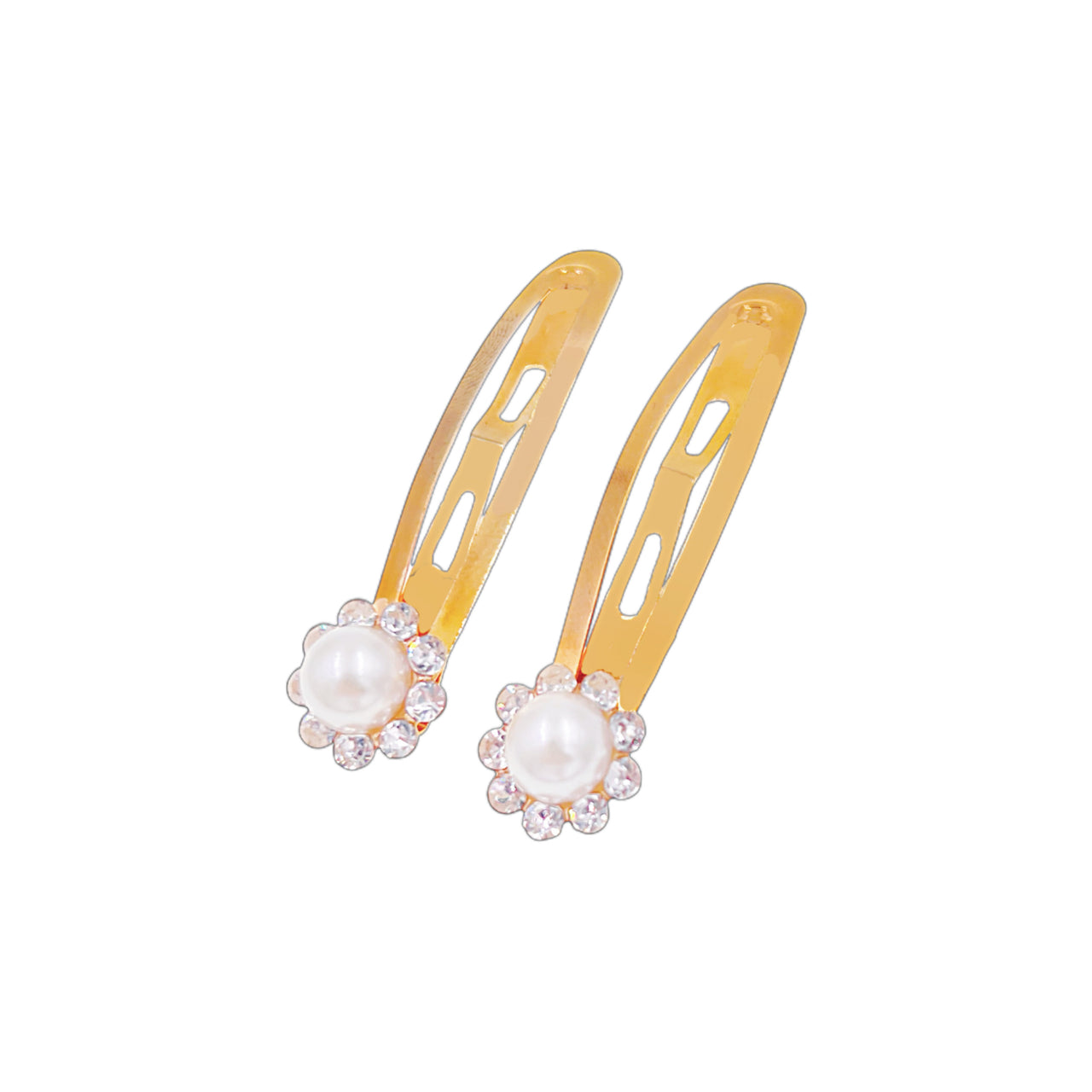 Pearl Flower Crystal Click-Clack Clip · C17