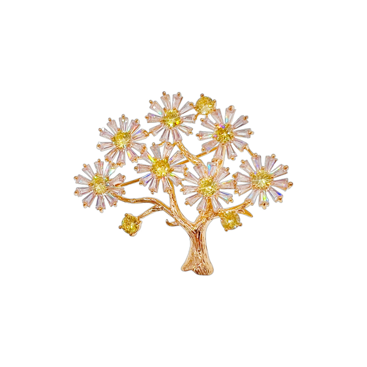 Citrine Bough · Blooming Branch Brooch